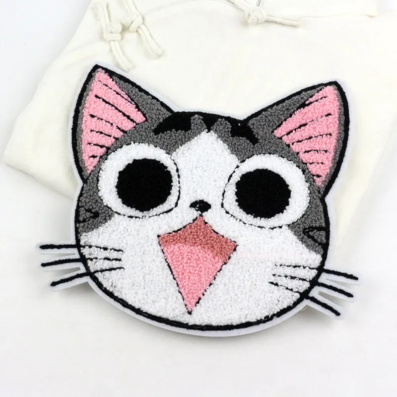 Embroidery Towel - Moda karikatür büyük havlu nakış yama