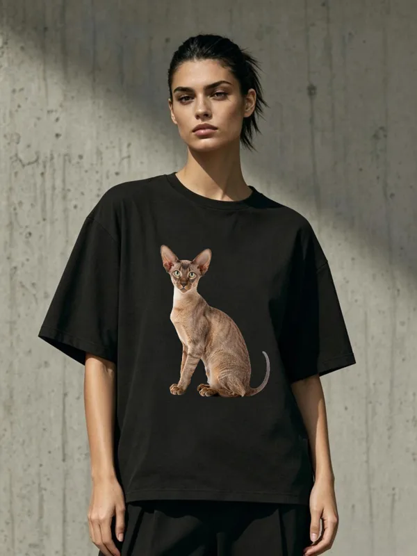 Embroidery Moisturizer - T Shirt Spandex Karikatür Tasarım Gevşek