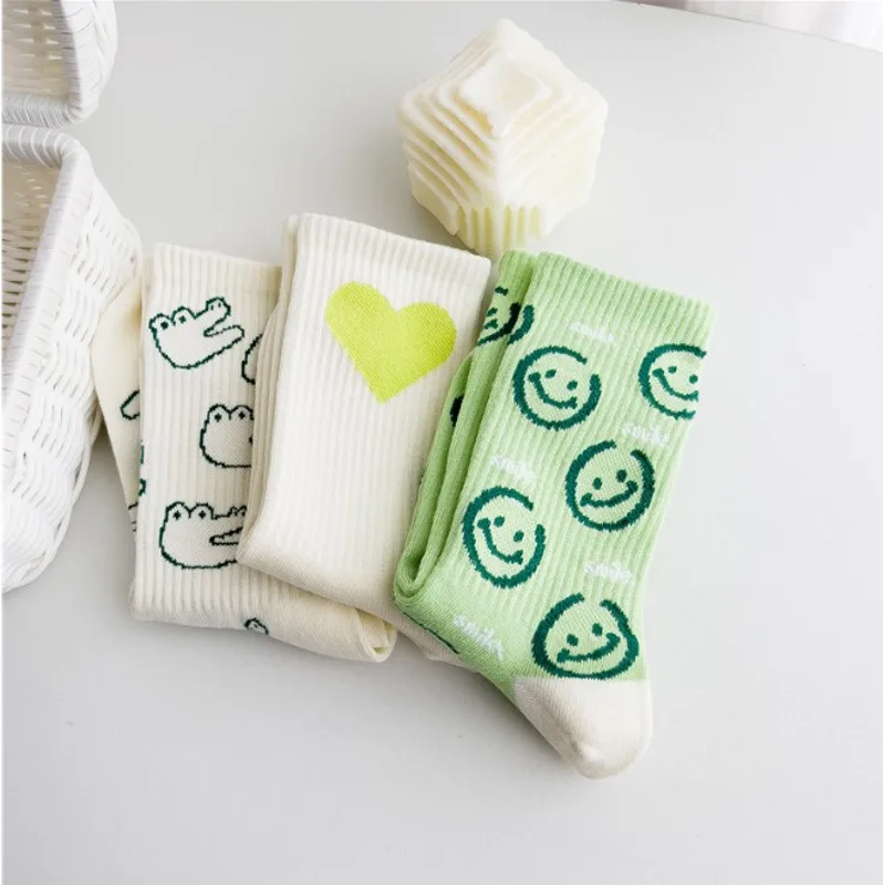 Embroidery On Socks - Moda Harajuku Hip Hop Paten Sokak