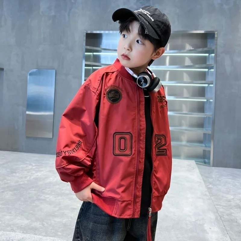 Embroidery Jacket - 2025 Yeni Erkek Çocuk Beyzbol Ceketi