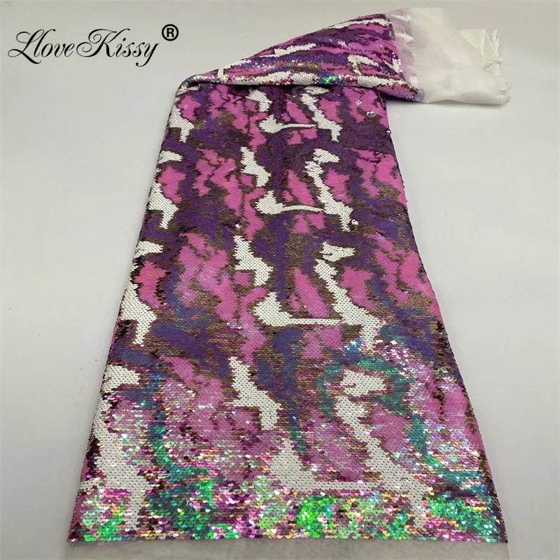 Embroidery Gradient - Yeni Glitter Kumaş Örgü Nakış Renkli