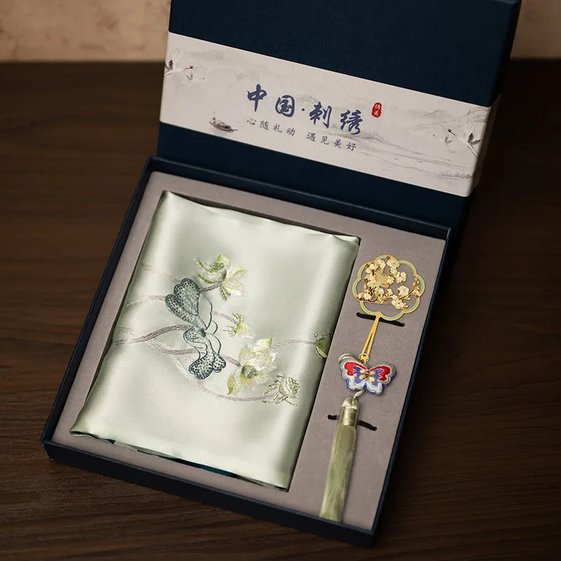 Embroidery Set - Suzhou Nakışlı Eşarp ve Yer İmi
