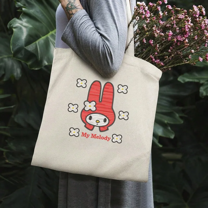 Embroidery Effect Canva - 1 adet çok fonksiyonlu saklama çantası