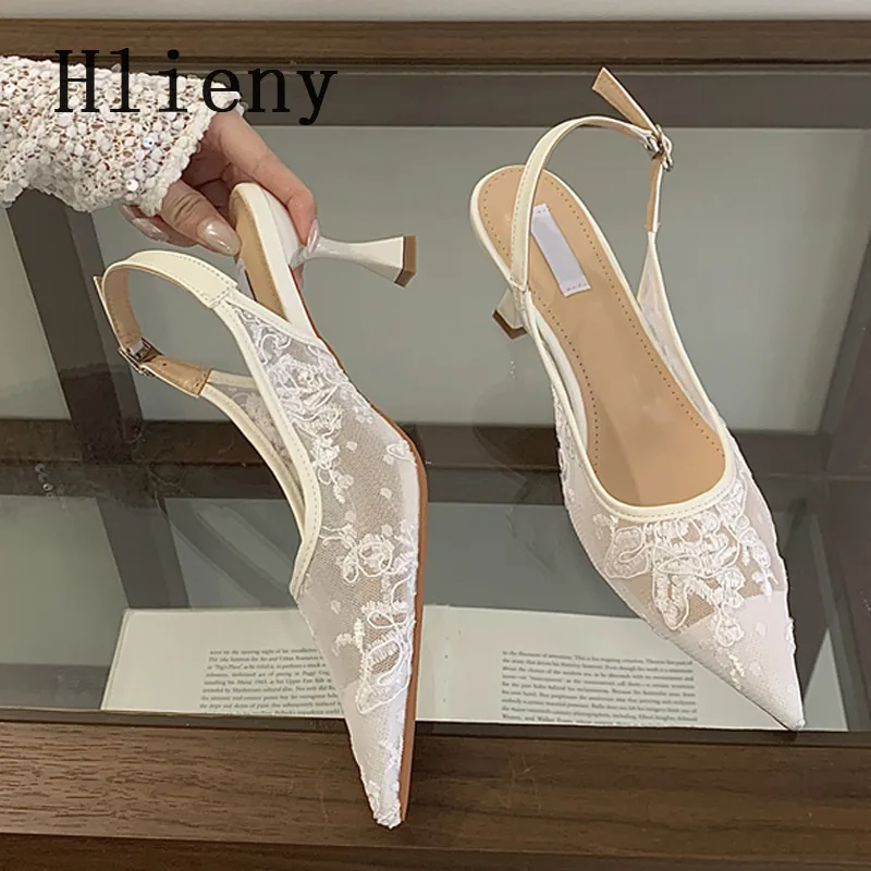 Embroidery Designer - Hlieny Moda Arkadan Tokalı Kadın Topuklu