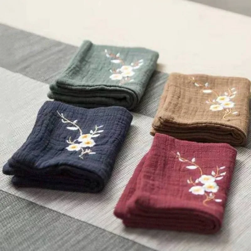 Embroidery Towel - Pratik Pamuklu Çay Bezi Hafif Nakış