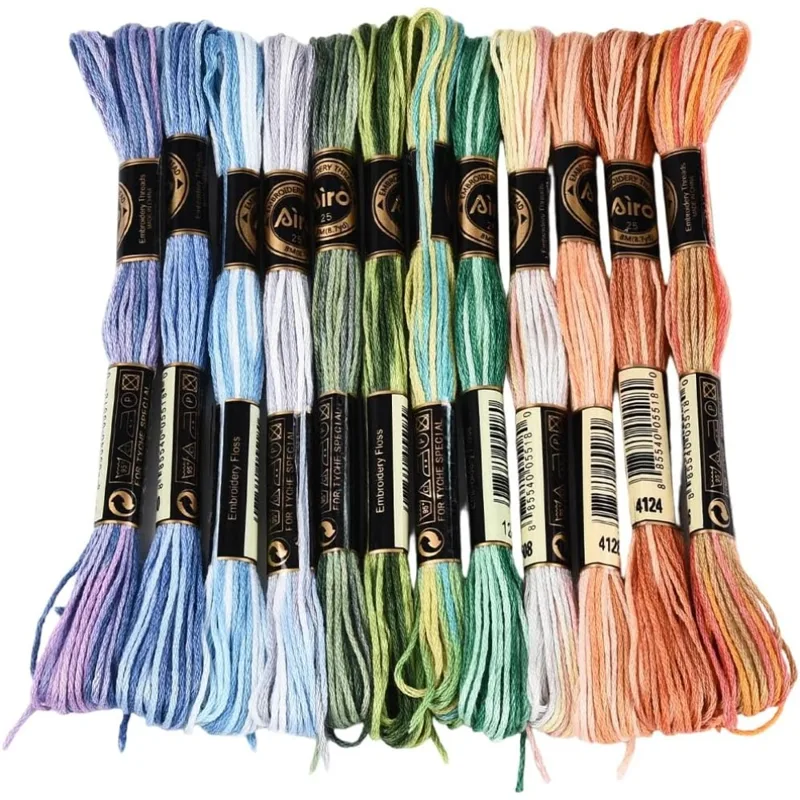 Embroidery Floss - 12 Sarım 105 Yard Çapraz Dikiş