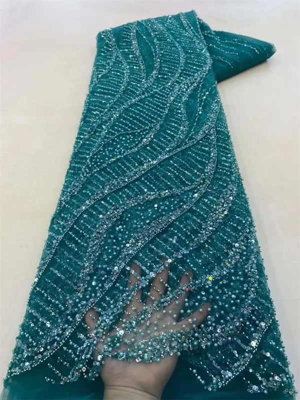 Embroidery Gradient - Afrika payetler boncuk dantel kumaş 2024