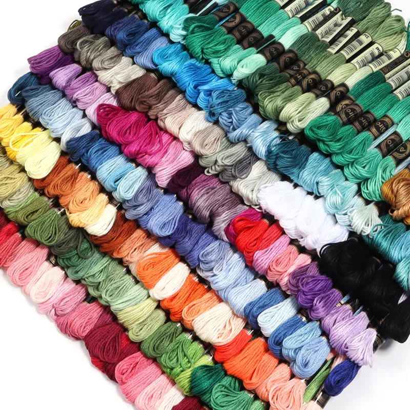 Embroidery Floss - 6 adet/grup Çok Renkli Polyester Nakış