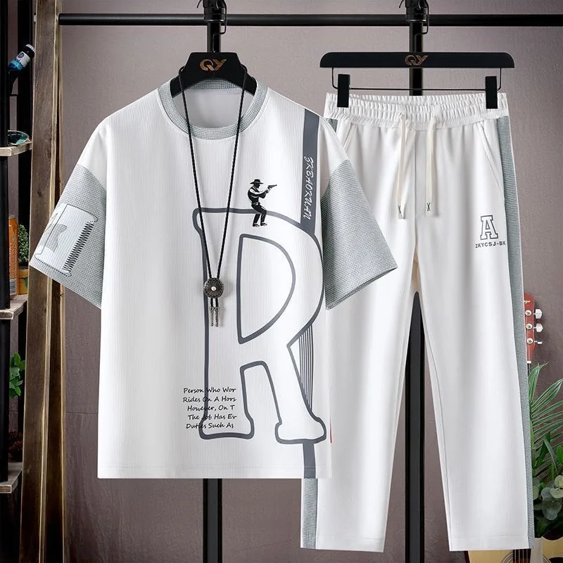 Embroidery Set - Yaz Modası Trendy Baskılı Kısa Kollu