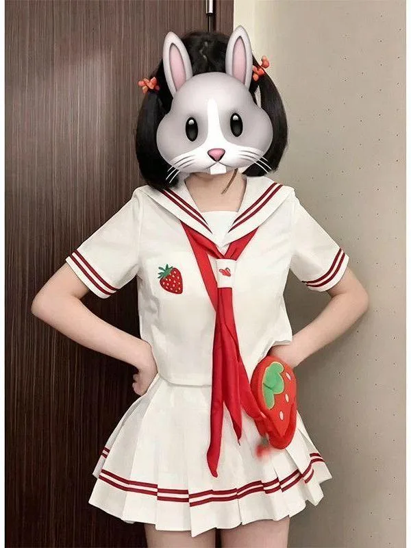 Embroidery Uniform - 2026 Anime JK Üniforma Çilek Nakış