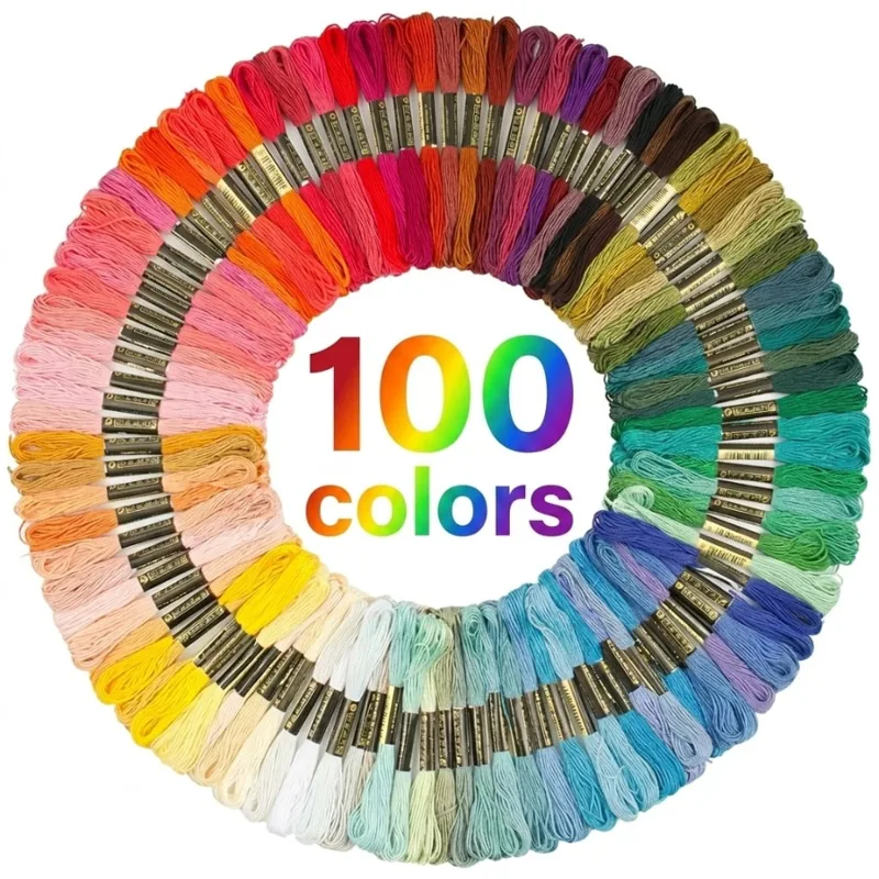 Embroidery Floss - 100 Renk Pamuklu DMC Kanaviçe İpliği