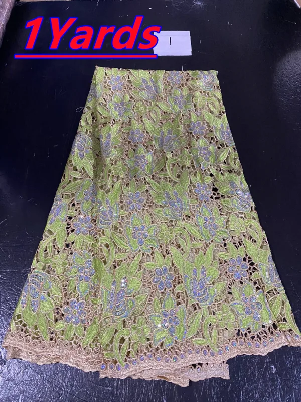Embroidery Gradient - Afrika payetler dantel kumaşlar moda nijeryalı