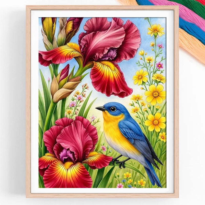 Embroidery Tas - Çiçek 11CT Çapraz Dikiş Kitleri DIY