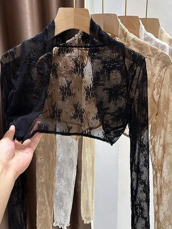 Embroidery Cardigan - 2025 Yeni Dantel İşlemeli Güneş Koruyucu