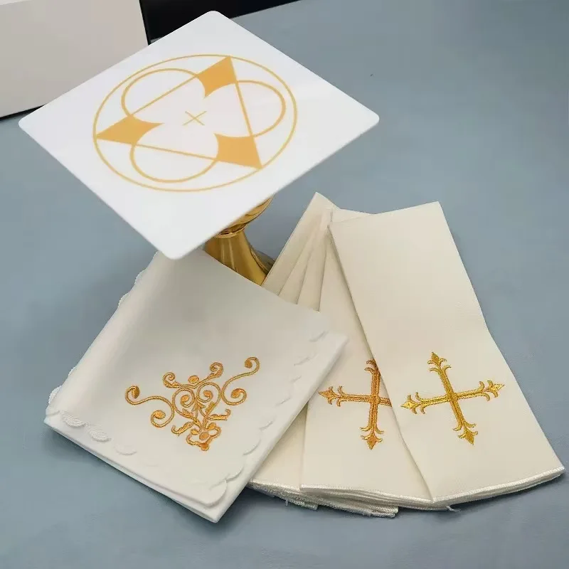 Embroidery Towel - Altar Malzemeleri İşlemeli Pall Corporal Arındırıcı