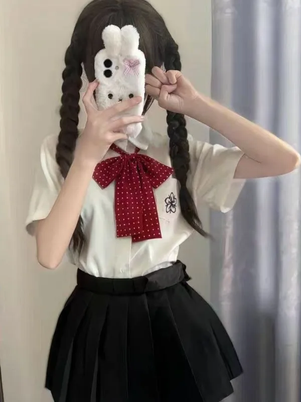 Yaz Kadın Kolej Tarzı Japon Or - Embroidery Uniform incelemesi ve fiyatı