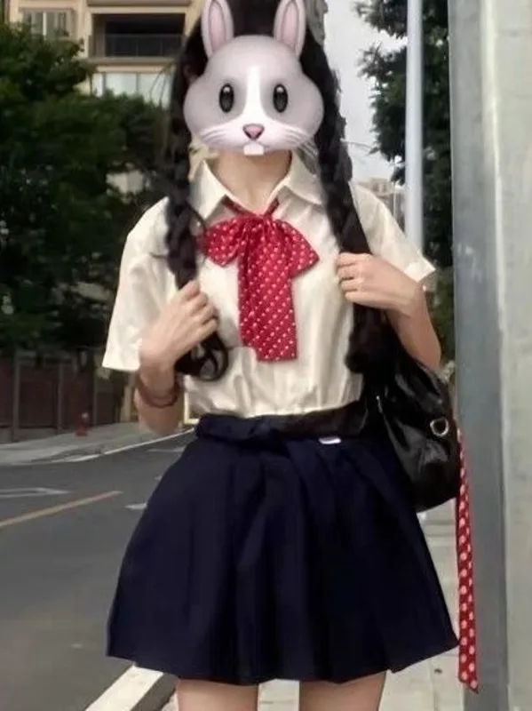 Yaz Kadın Kolej Tarzı Japon Or - Embroidery Uniform incelemesi ve fiyatı