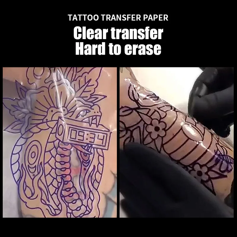 50 adet şeffaf dövme transfer  - Transfer Paper Carbon incelemesi ve fiyatı