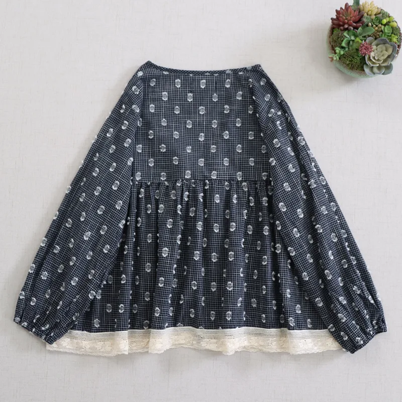 Japon Mori Kız Vintage Ekose B - Embroidery Cardigan incelemesi ve fiyatı