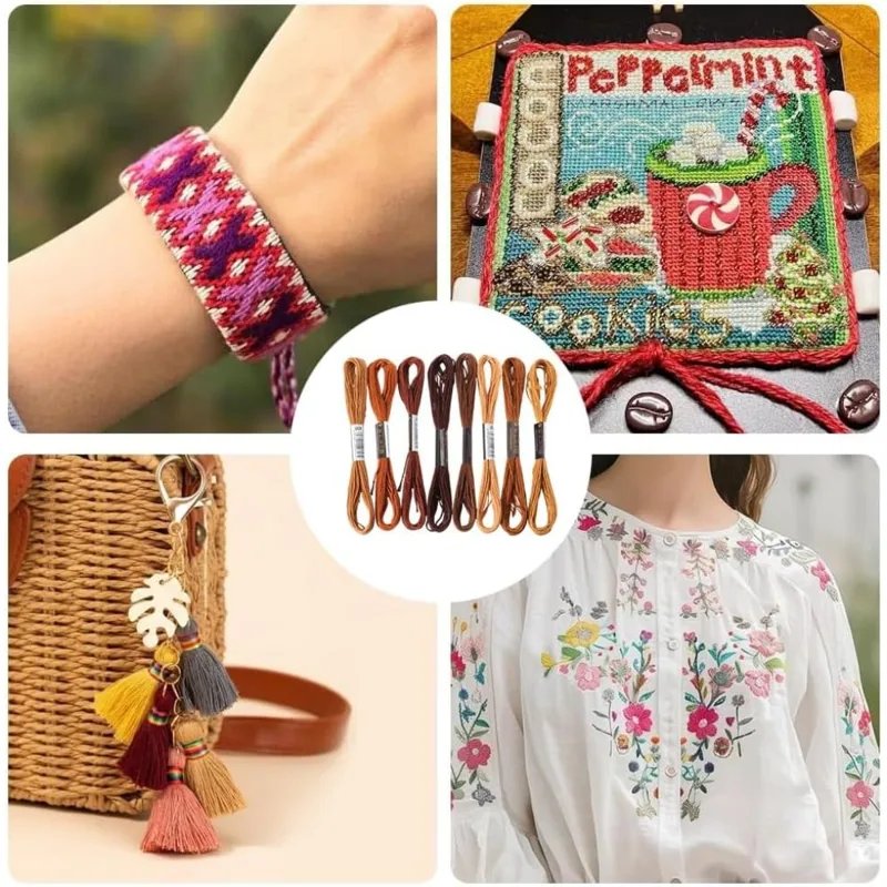 8 iplikçik 6 telli kahverengi  - Embroidery Floss incelemesi ve fiyatı