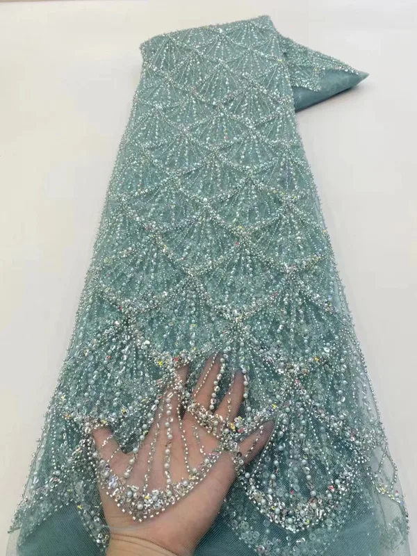 Afrika Tül Dantel Kumaş 2026 F - Embroidery Gradient incelemesi ve fiyatı