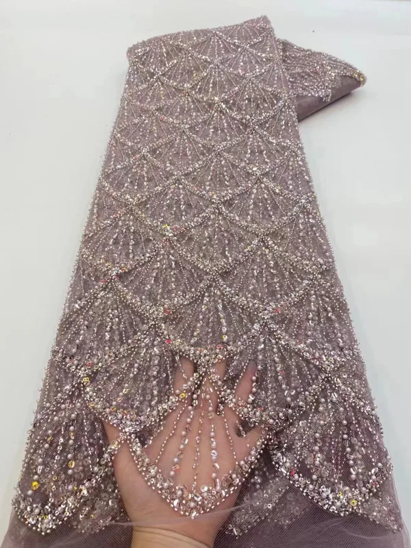Afrika Tül Dantel Kumaş 2026 F - Embroidery Gradient incelemesi ve fiyatı