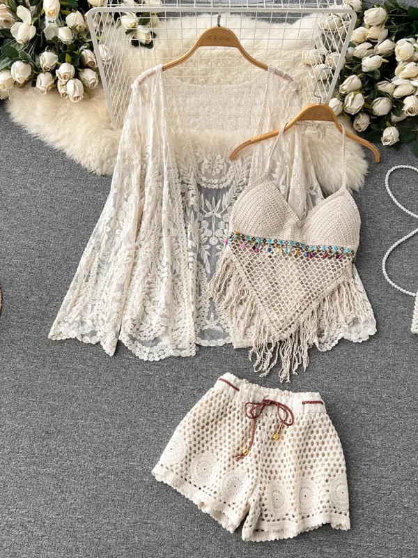 Yazlık Yeni Tatil Takımı Kadın - Embroidery Cardigan incelemesi ve fiyatı