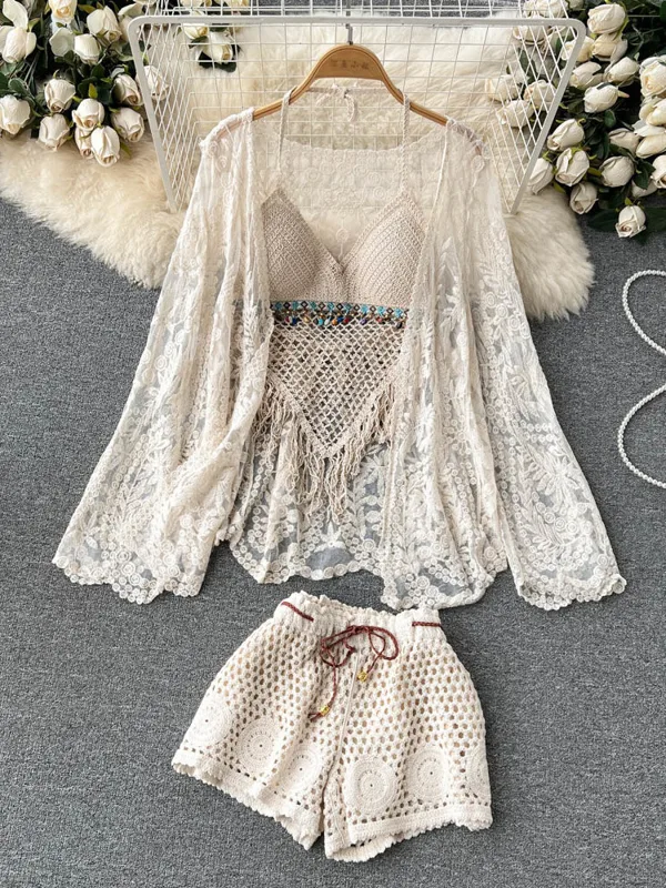 Yazlık Yeni Tatil Takımı Kadın - Embroidery Cardigan incelemesi ve fiyatı