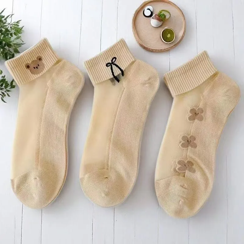 Kadınlar için Şeffaf Buz İpeği - Embroidery On Socks incelemesi ve fiyatı