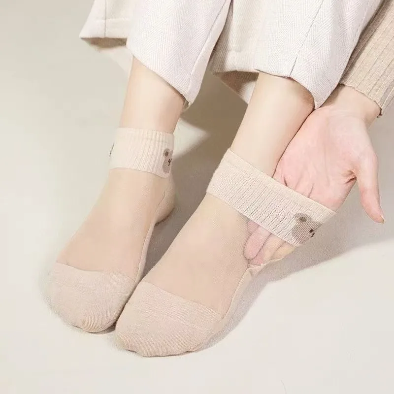 Kadınlar için Şeffaf Buz İpeği - Embroidery On Socks incelemesi ve fiyatı