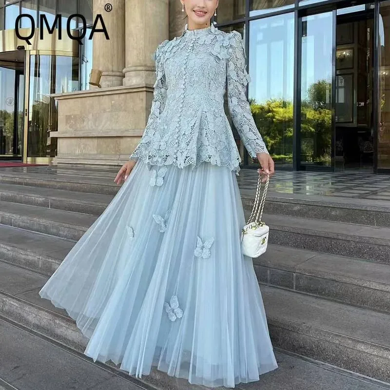 QMQA Moda kadın Zarif 2 Parça  - Embroidery Underlay incelemesi ve fiyatı