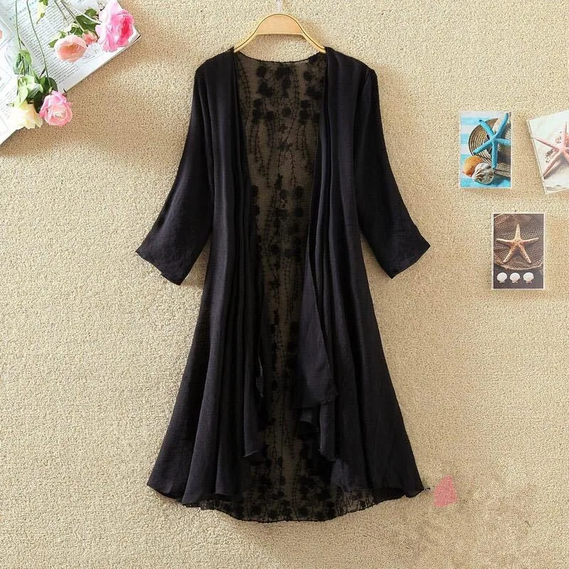 Boho Tatil Plaj Yaz Hırka Kadı - Embroidery Cardigan incelemesi ve fiyatı