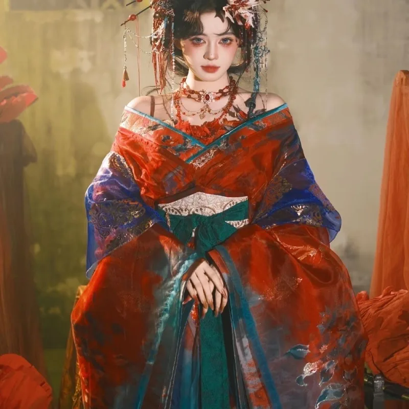 Siyah Mavi Nakışlı Hanfu Kadın - Embroidery Set incelemesi ve fiyatı