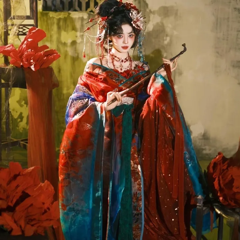 Siyah Mavi Nakışlı Hanfu Kadın - Embroidery Set incelemesi ve fiyatı