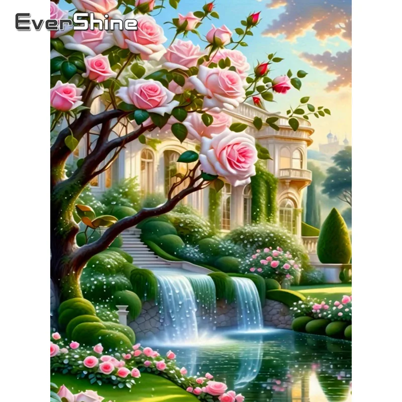 EverShine Elmas Boyama Manzara - Embroidery Rose Stitch incelemesi ve fiyatı
