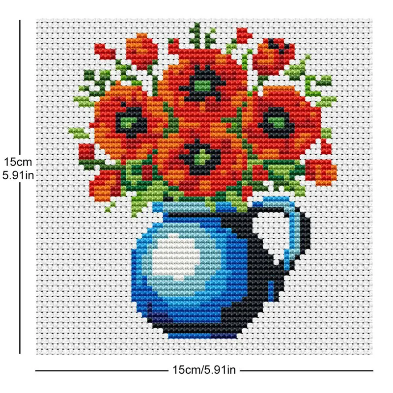Evershine 8 adet Mini Çiçek Ça - Embroidery Rose Stitch incelemesi ve fiyatı