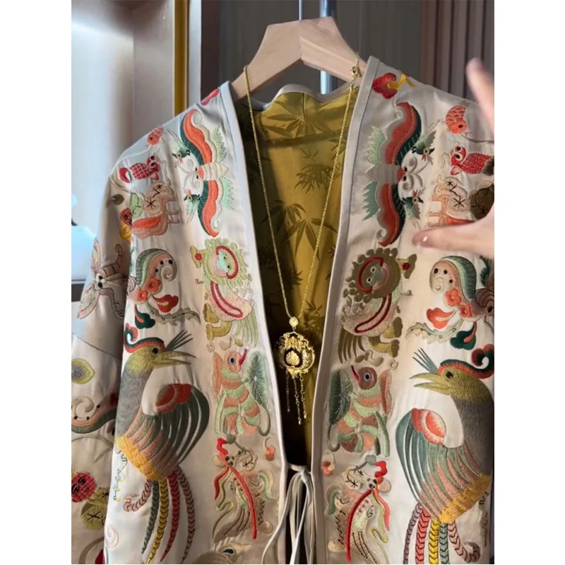 Yeni Çin Tarzı Kimono Hırka Ce - Embroidery Jacket incelemesi ve fiyatı