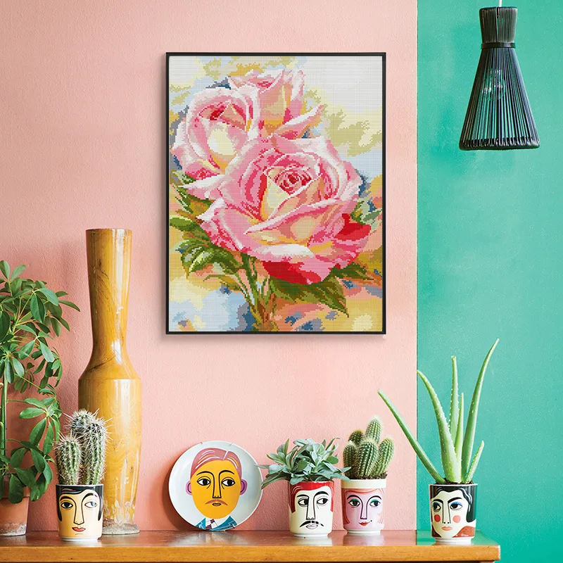 Sevinç pazar çapraz dikiş kiti - Embroidery Rose Stitch incelemesi ve fiyatı