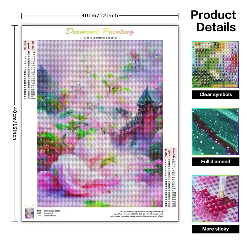 GATYZTORY 5D Elmas Boyama Kita - Embroidery Rose Stitch incelemesi ve fiyatı