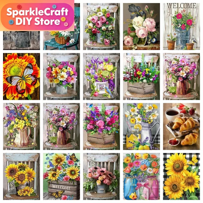 1 adet çerçevesiz Elmas Boyama - Embroidery Rose Stitch incelemesi ve fiyatı