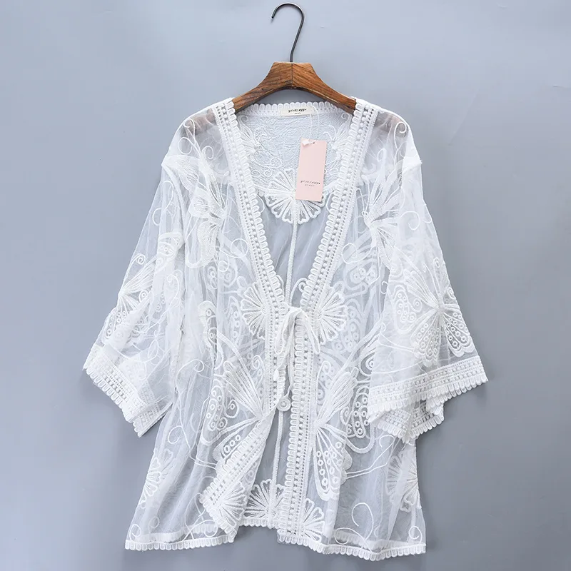 Yaz rahat tatlı sahil tatil hı - Embroidery Cardigan incelemesi ve fiyatı