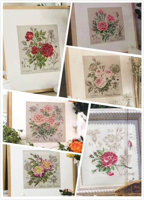 Dfea-çiçek serisi gül çapraz d - Embroidery Rose Stitch incelemesi ve fiyatı