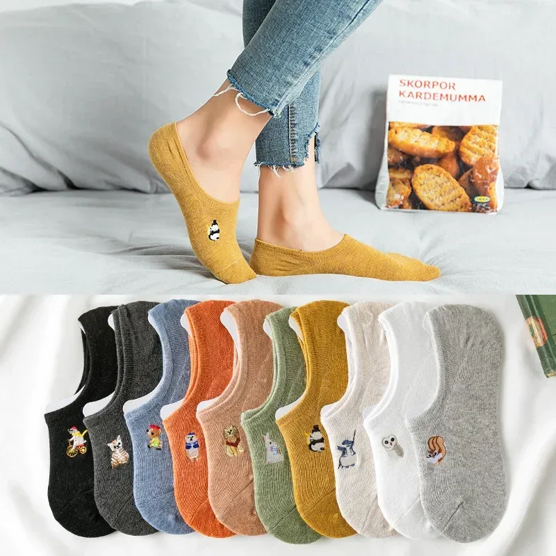 Katı Pamuk Kadın Kısa Çorap Se - Embroidery On Socks incelemesi ve fiyatı