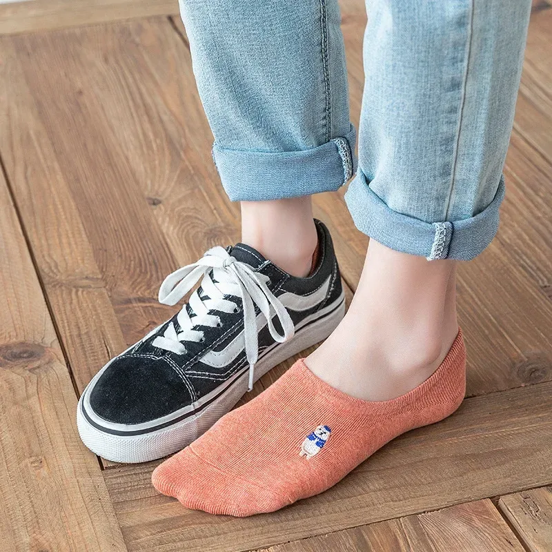 Katı Pamuk Kadın Kısa Çorap Se - Embroidery On Socks incelemesi ve fiyatı
