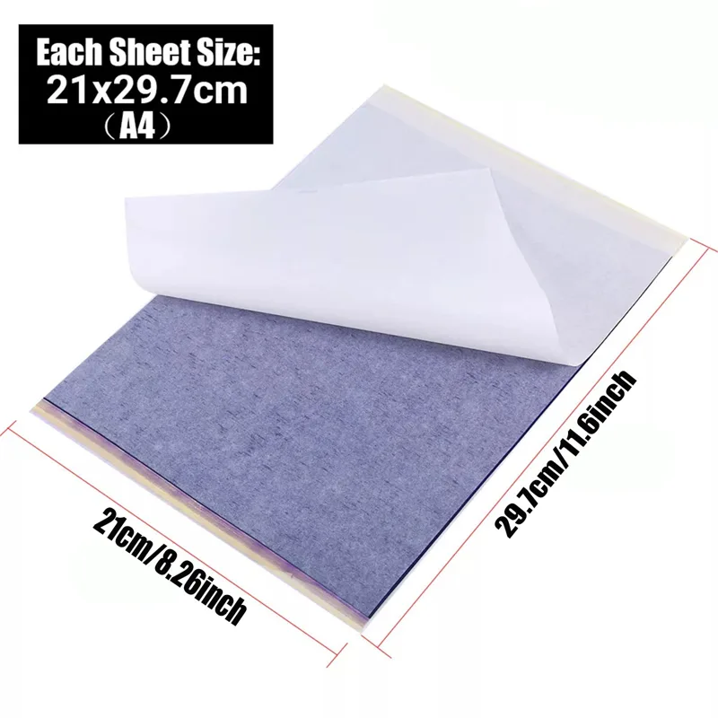 100 adet profesyonel dövme tra - Transfer Paper Carbon incelemesi ve fiyatı