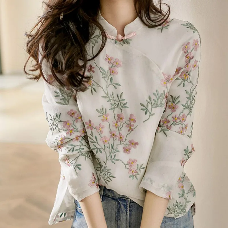 Kadın Gömlek Çin Tarzı Nakış Z - Embroidery Cardigan incelemesi ve fiyatı