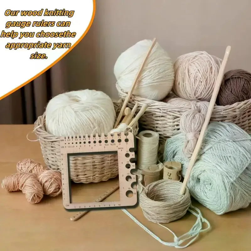 Ahşap örgü iğnesi ölçer kare c - Embroidery Floss incelemesi ve fiyatı