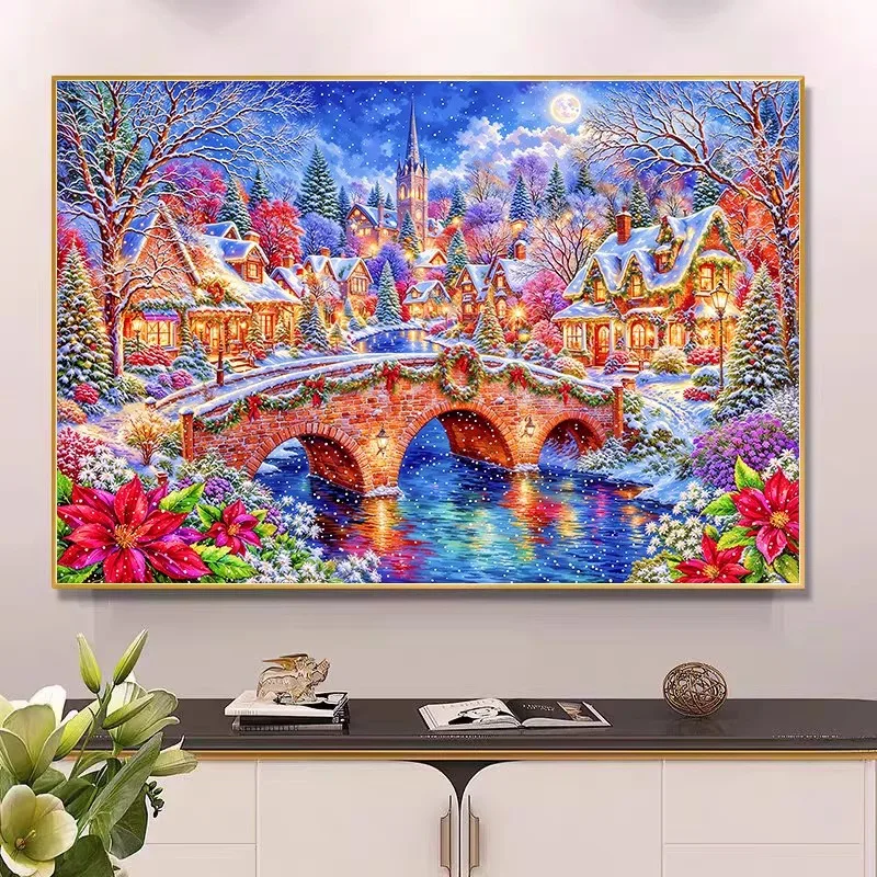 9ct 100x75cm Kış Kilisesi Nakı - Embroidery Tas incelemesi ve fiyatı