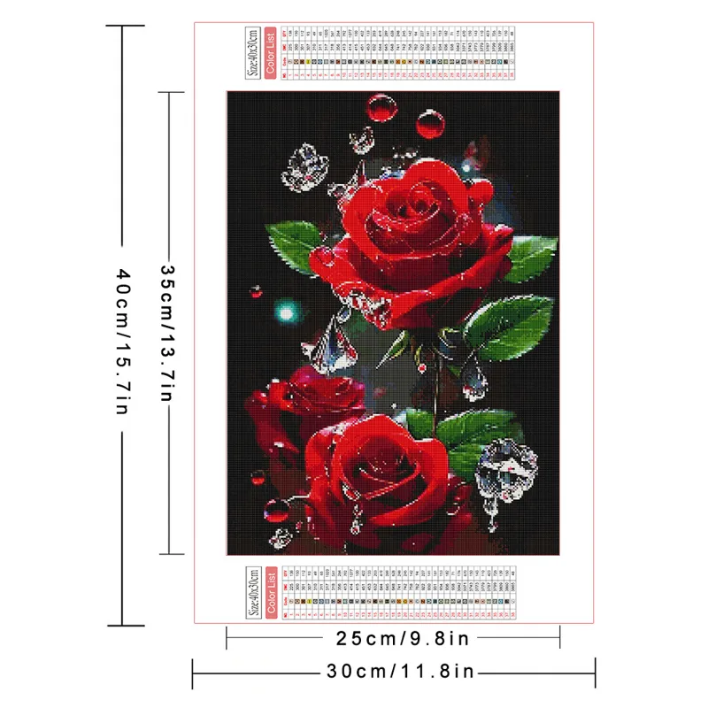 AZQSD Elmas Boyama Tam Matkap  - Embroidery Rose Stitch incelemesi ve fiyatı