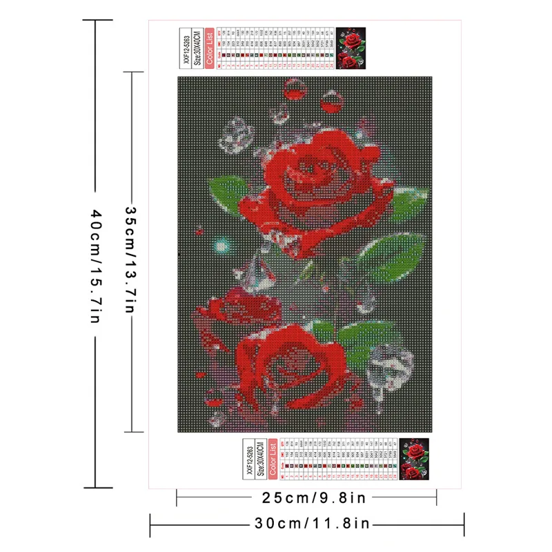AZQSD Elmas Boyama Tam Matkap  - Embroidery Rose Stitch incelemesi ve fiyatı